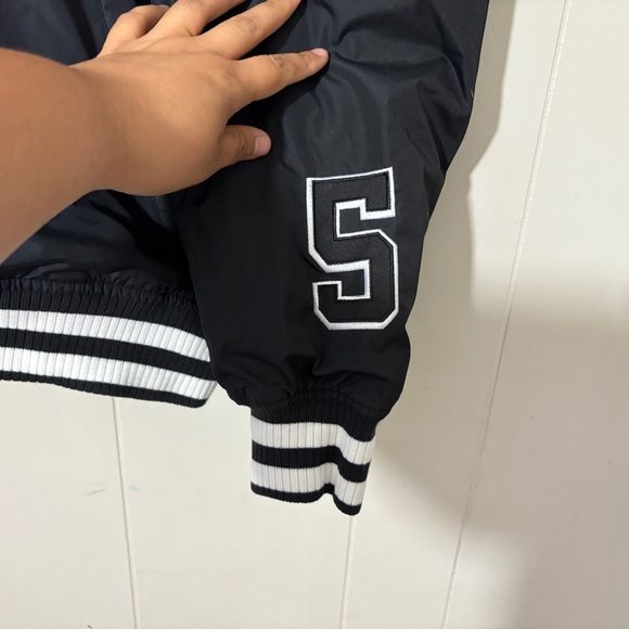 Black Scale Grand Slam Hooded Varsity Jacket Size L NWT - Picture 10 of 12